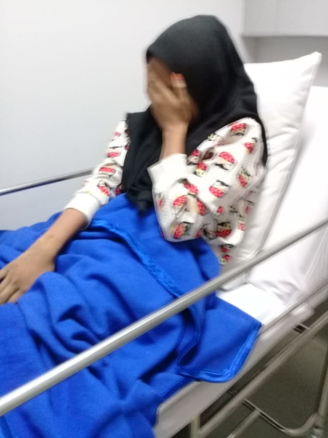 Remaja yang kecelakaan di tol Tomang. (Foto: Dok. Istimewa)
