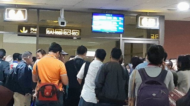 Delay bersamaan sejumlah maskapai di Bandara Juanda Surabaya. (Foto: Dok. Istimewa)