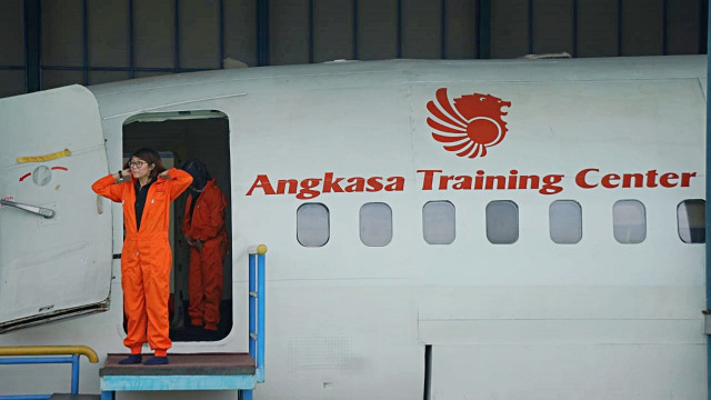 Suasana pelatihan Angkasa Training Center Lion Air Group. (Foto: Iqbal Firdaus/kumparan)