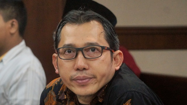Yaya Purnomo dalam sidang pemeriksaan saksi di Pengadilan Tipikor, Jakarta, Senin (12/11). (Foto: Nugroho Sejati/kumparan)