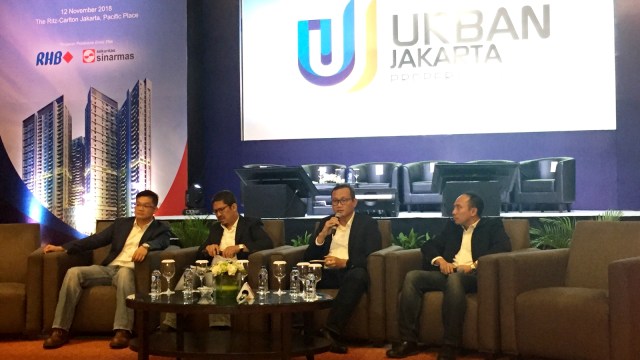 Penawaran Umum Perdana Saham PT Urban Jakarta Propertindo Tbk di Ritz Carlton Pacific Place, Jakarta, Senin (12/11). (Foto: Nurul Nur Azizah/kumparan)