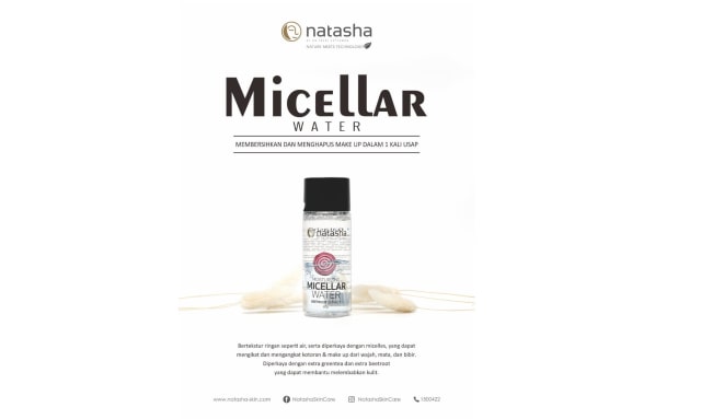 Natasha Skin Clinic Center Hadirkan Natasha Micellar Water Sebagai Pembersih Wajah