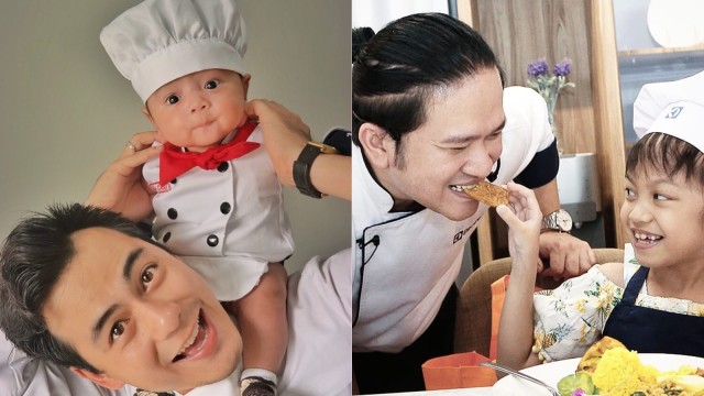 Sosok celebruty chef dad (Foto: Instagram/ @standbysteby @chefchandra_y)