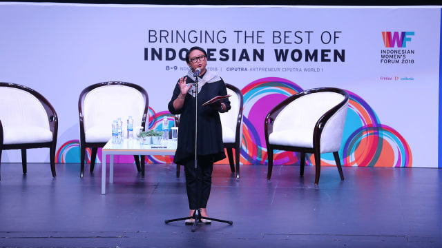 Menteri Luar Negeri Retno L Marsudi (Foto: Femina Indonesian Women's Forum 2018)
