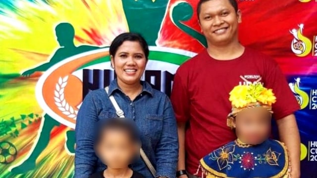 Maya Ambarita, Daperum Nainggolan, dan kedua anak mereka dibunuh di rumahnya, Pondok Gede, Bekasi. (Foto: Dok. Istimewa)