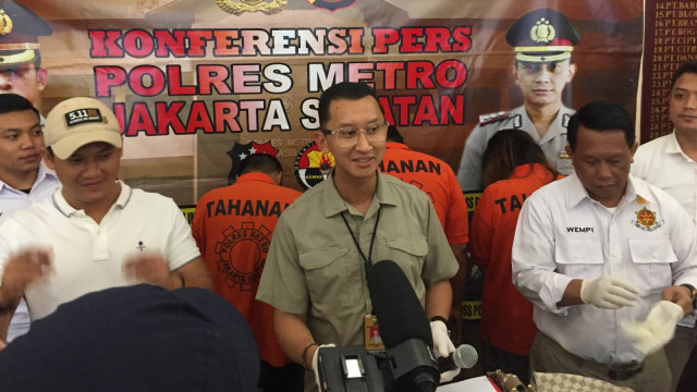 Konferensi Pers Polres Metro Jakarta Selatan ungkap kasus pencurian. (Foto: Raga Imam/kumparan)