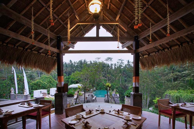 Restoran pemandangan alam di Bali (Foto: Dok. The Kayon Resort)