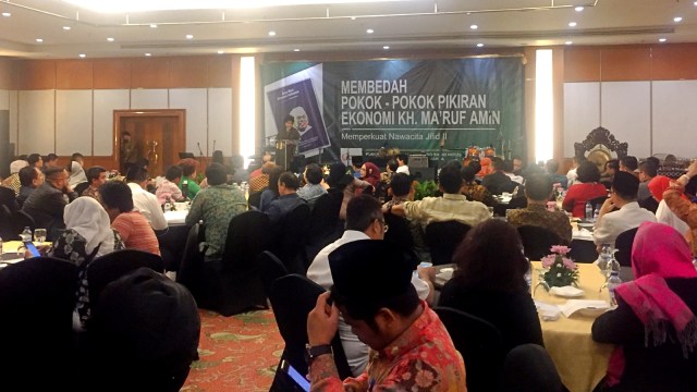 Suasana peluncuran buku Arus Baru Ekonomi Indonesia. (Foto: Moh Fajri/kumparan)