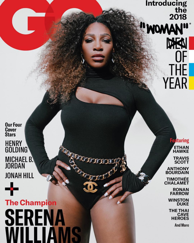 Cover Majalah GQ dengan Model Serena Williams yang Menuai Kontroversi. (Foto: IG: @justjared)