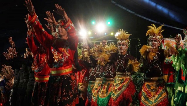 Parade hiburan di Syukuran HUT Brimob Polri Ke 73 di Mako Brimob Kelapa Dua, Depok, (14/11/2018). (Foto: Helmi Afandi Abdullah/kumparan)