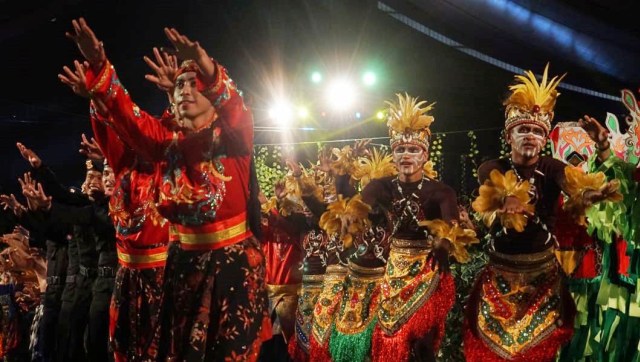 Parade hiburan di Syukuran HUT Brimob Polri Ke 73 di Mako Brimob Kelapa Dua, Depok, (14/11/2018). (Foto: Helmi Afandi Abdullah/kumparan)