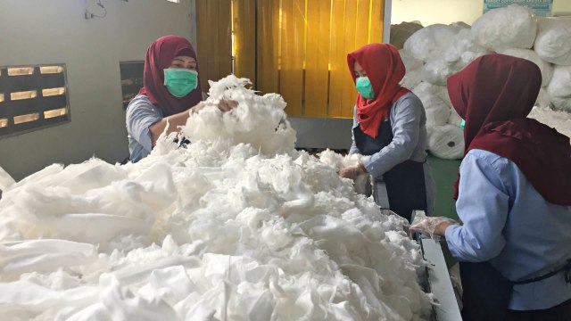 Proses Produksi Kapas Hulu ke Hilir di Pabrik PT Cottonindo Ariesta di Cipendeuy, Kab. Subang, Jawa Barat. (Foto: Nurul Nur Azizah/kumparan)