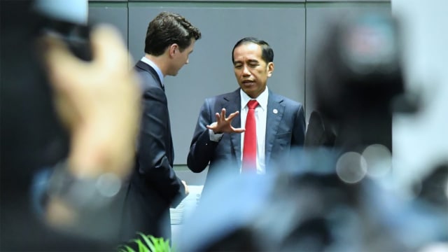 Jokowi di Acara KTT ke-33 ASEAN di Singapura. (Foto: Dok. Biro Pers Setpres)