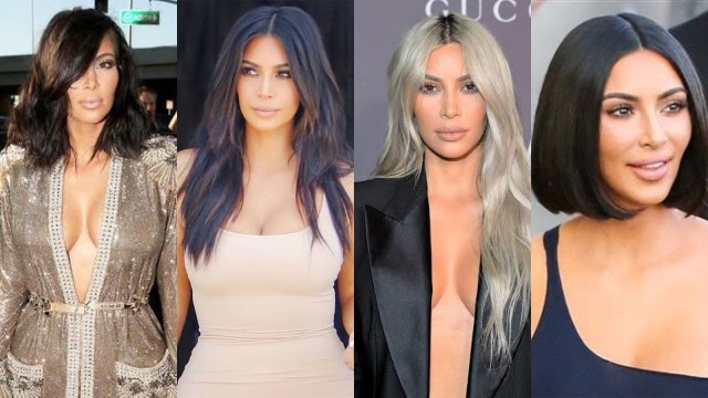 Transformasi Rambut Selebriti: Kim Kardashian (Foto: Instagram @vkimk.shoot @kkwarmy)