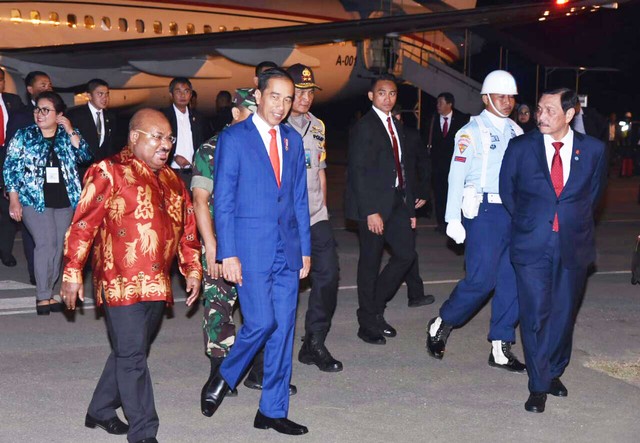 Presiden Jokowi Tiba di Merauke Dini Hari