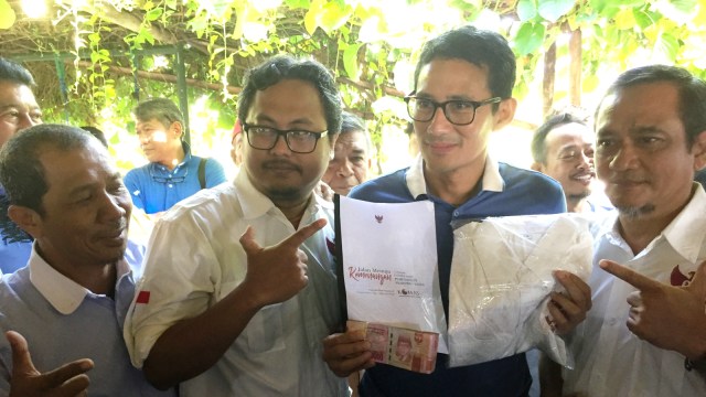 Cawapres nomor urut 02 Sandiaga Uno berkunjung ke Yogyakarta. (Foto: Arfiansyah Panji Purnandaru /kumparan)