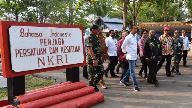 Jokowi Tinjau Pembangunan PLBN Sota di Merauke, Papua (Foto: Dok. Biro Pers Setpres)