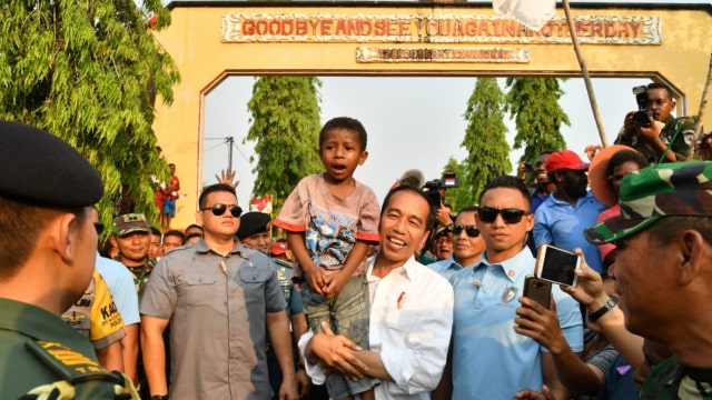 Jokowi Tinjau Pembangunan PLBN Sota di Merauke, Papua (Foto: Dok. Biro Pers Setpres)