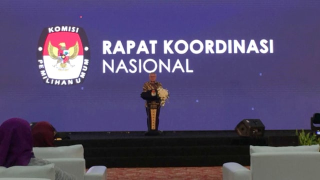 Arief Budiman hadiri rapat koordinasi nasional. (Foto: Fachrul Irwinsyah/kumparan)