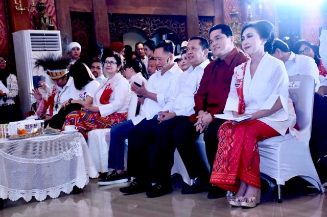 Bambang Soesatyo bersama Erick Thohir dalam Deklarasi Pertiwi dukung Jokowi-Ma'ruf Amin (Foto: Dok: Istimewa)