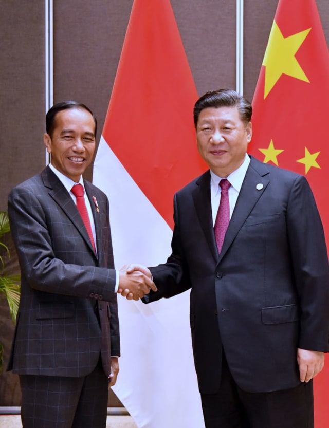 Presiden Joko Widodo di pertemuan Bilateral dengan Presiden Republik Rakyat Tiongkok (Foto: Biro Pers/Laily Rachev)