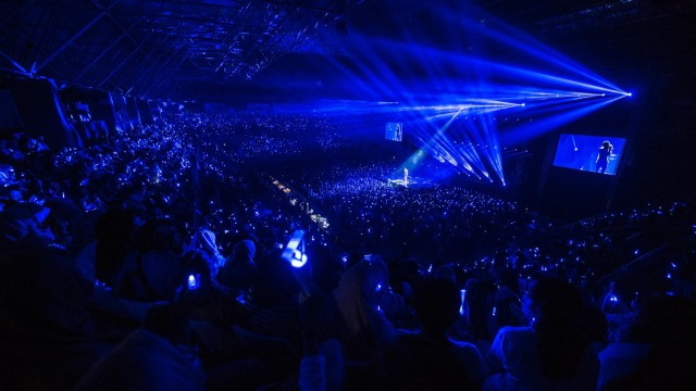 Konser grup idola K-Pop, Winner, di Jakarta pada Sabtu (17/11). (Foto: YG Entertainment)