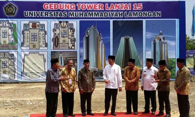 Presiden Jokowi Resmikan Masjid di Universitas Muhammadiyah Lamongan