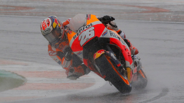 Marc Marquez menjalani balapan MotoGP Valencia 2018. (Foto: Heino Kalis/Reuters)