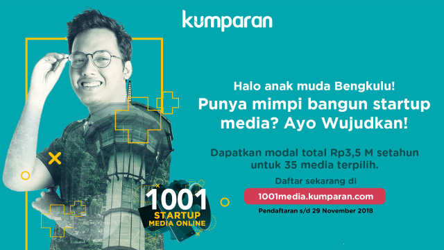kumparan 1001 Startup Media Online Bengkulu. (Foto: kumparan)