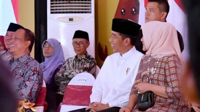 Jokowi di Acara Muktamar ke-21 Ikatan Pelajar Muhammadiyah di Sidoarjo, Jawa Timur. (Foto: Dok. Biro Pers Setpers)