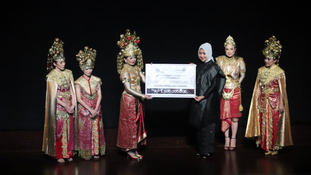 Pertunjukan Genta Sriwijaya di Teater Besar Jakarta, Taman Ismail Marzuki, Jakarta Pusat. (Foto: Munady Widjaja)
