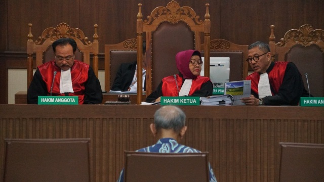 Sidang tuntutan PT. DGI di Pengadilan Tipikor, Jakarta. (Foto: Nugroho Sejati/kumparan)