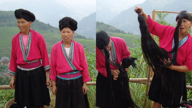 Rambut panjang suku Yao. (Foto: Dok.wikimedia commons)