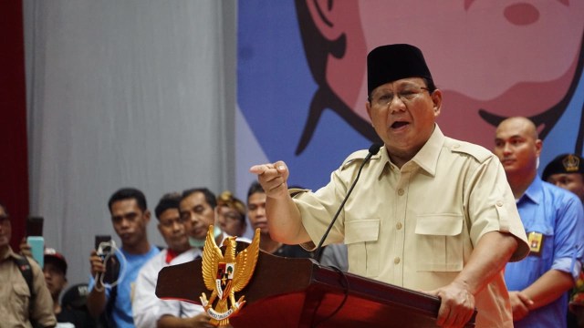 Prabowo Subianto. (Foto: Iqbal Firdaus/kumparan)