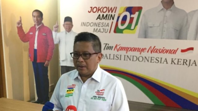 Sekretaris Tim Kampanye Nasional Jokowi-Ma'ruf Amin, Hasto Kristyanto (Foto: Rafyq Panjaitan/kumparan)