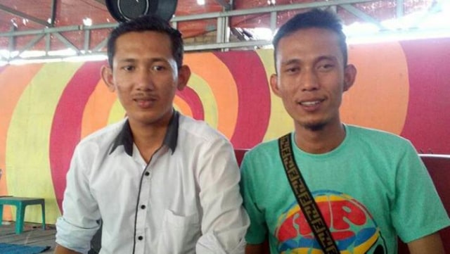 Yusro, jurnalis Batubara yang dijerat UU ITE (kanan). (Foto: Dok. Istimewa)
