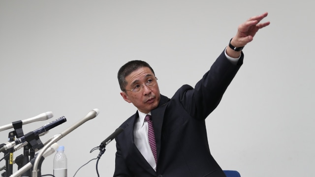 President dan Chief Executive Officer Nissan Motor Hiroto Saikawa. (Foto:  AFP/Behrouz MEHRI)