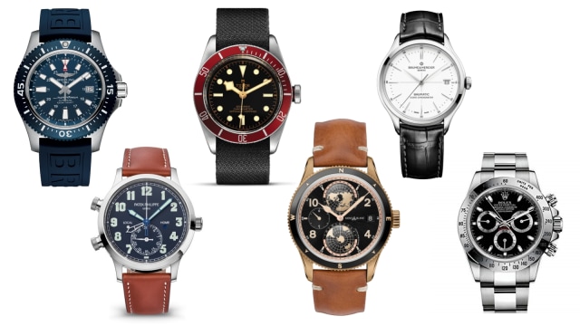 Rekomendasi jam tangan pria  (Foto: Dok. Montblanc, Omega, Breitling, Rolex, Tudor, Baume & Mercier, )