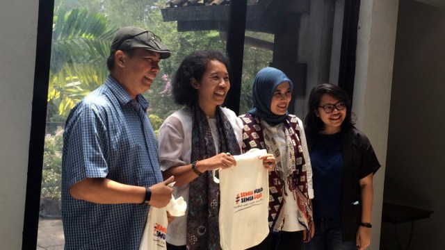 Diskusi mengenai Ki Hajar Dewantara dengan komunitas dan SMSG di Museum Ullen Sentalu, Yogyakarta. (Foto: Muhammad Lutfan Darmawan/kumparan)