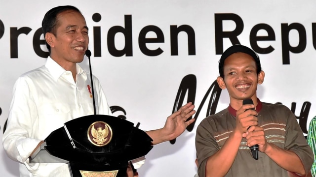 Jokowi Bersilaturahmi Dengan Petani se-Lampung di Pringsewu, Lampung. (Foto: Rusman/Biro Pers Setpres)