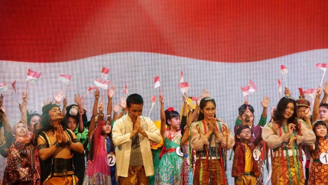 Lomba Suara Anak Indonesia 2018 di Gedung Theater Garuda TMII, Jakarta Timur, Minggu (25/11/2018). (Foto: Irfan Adi Saputra/kumparan)