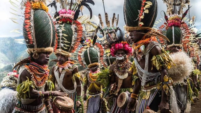 Ilustrasi Suku Korowai di Papua Nugini (Foto: Flickr/Cudriec srl)