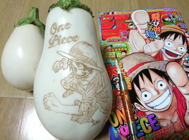 Ukiran buah dan sayur karya Takehiro Kishimoto (Foto: Instagram @gakugakugakugakugaku1)