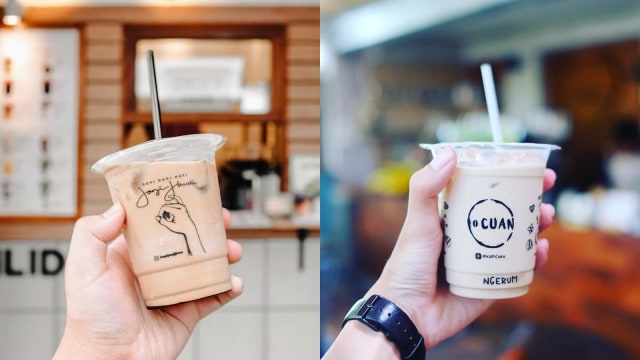 Rekomendasi kopi  susu murah meriah (Foto: Instagram/ @kopijanjijiwa @kopicuan)