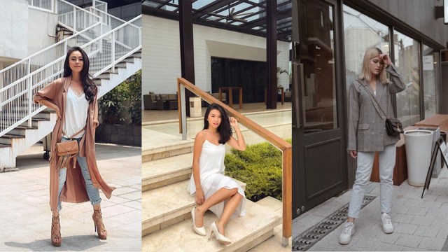 Gaya tampilan fashion ala fashion influencer Cecil Xu, Cindy Cendana, dan Micheline. (Foto: Instagram @cecilxu @cindycendana @mellexmicheline)