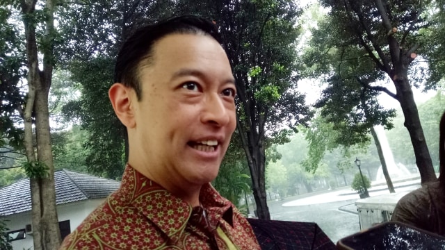 Thomas Lembong di kantor Wapres, Jakarta Pusat. Foto: Kevin Kurnianto/kumparan