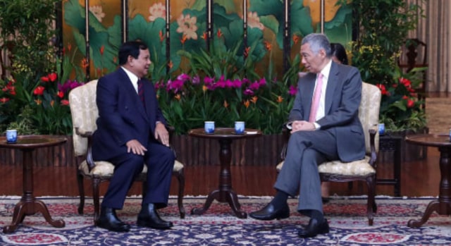 Bertemu PM Singapura, Ini yang Dibahas Prabowo Subianto