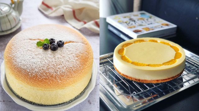 Perbedaan Cheesecake Jepang dan Amerika. (Foto: Instagram/@thuliink_ , Instagram/@lilmacarons)