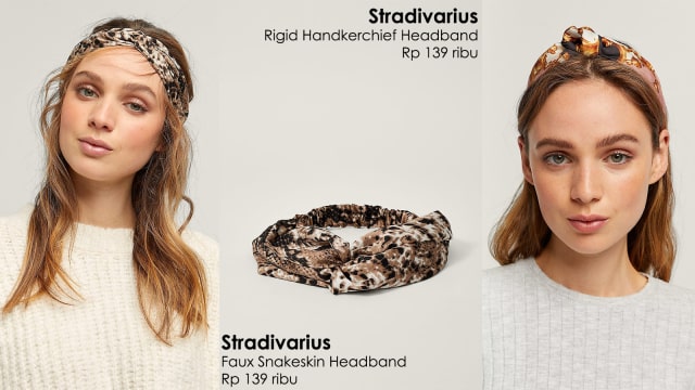 Rekomendasi kumparan: Aksesori headband bermotif. (Foto: Stradivarius)