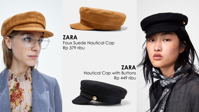 Rekomendasi kumparan: Aksesori rambut topi bergaya nautical. (Foto: ZARA)